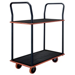 Chariot plateaux acier