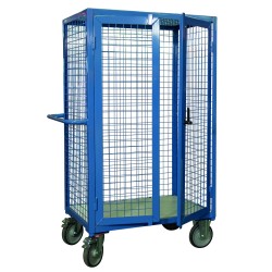 Chariot conteneur grillagé