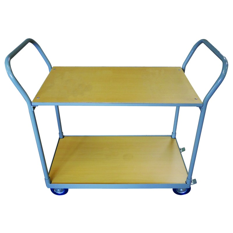 Chariot plateaux bois