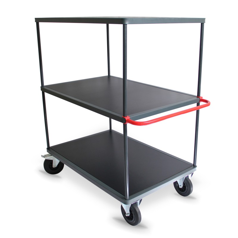 Servante 3 plateaux hauts capacité 500 kg