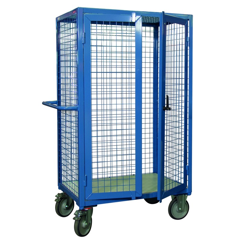 Chariot conteneur grillagé