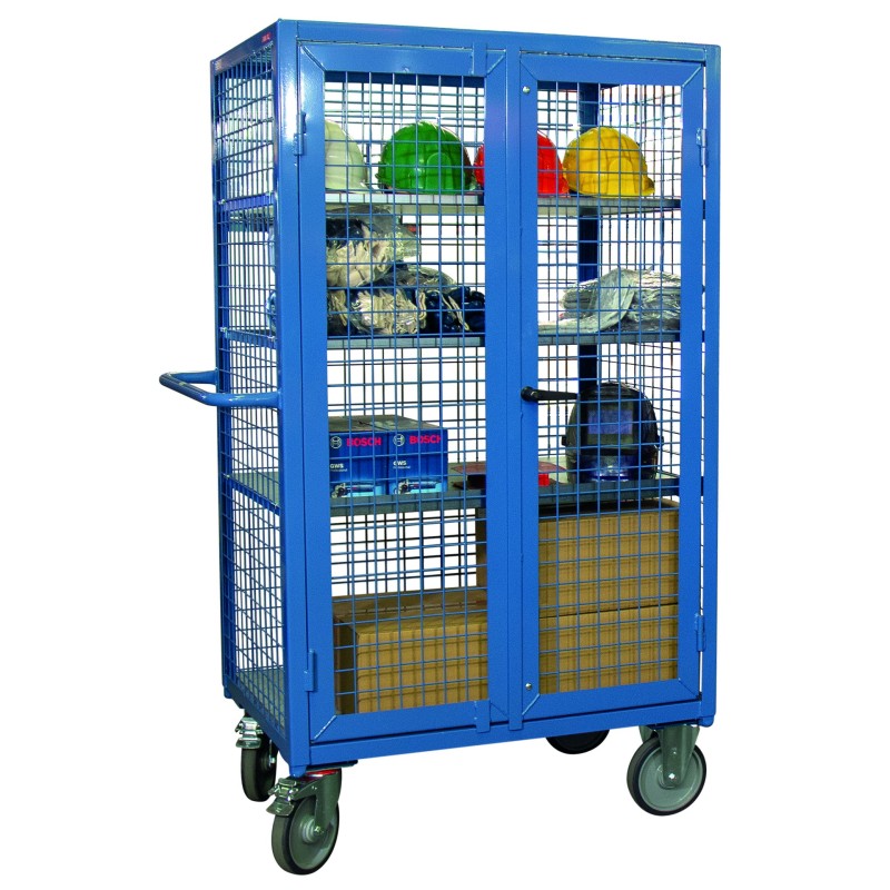 Chariot conteneur grillagé