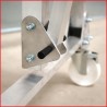 Portique d'atelier mobile pliable en aluminium