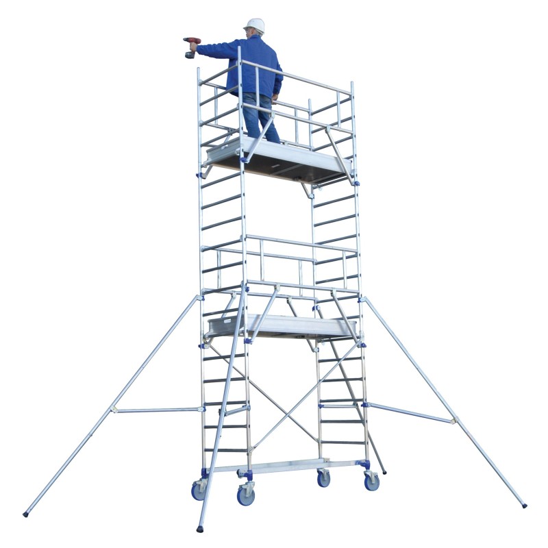 Echafaudage roulant en aluminium serti TOTEM LINE 180