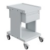 Desserte mobile 2 flancs latéraux avec bloc tiroirs
