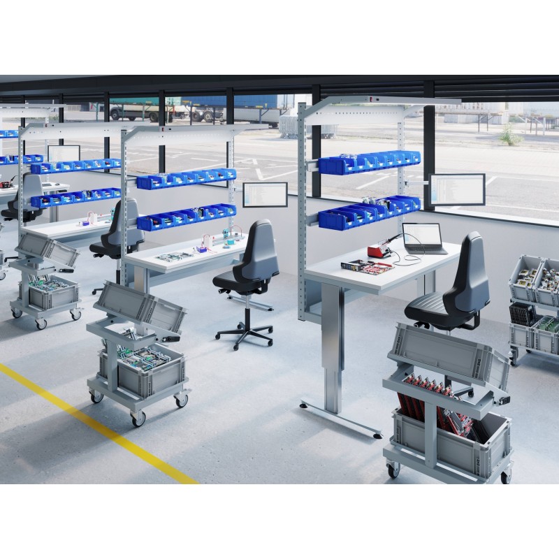 Poste de travail modulable MODULOG 4.0 réglable mécaniquement