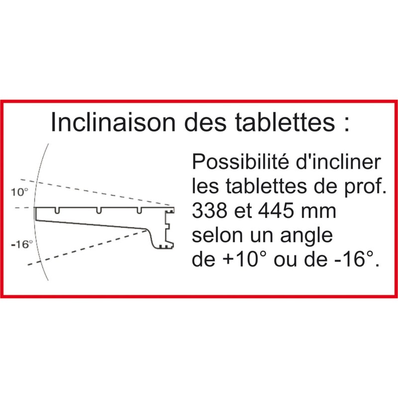 Gondole double faces à fond lisse