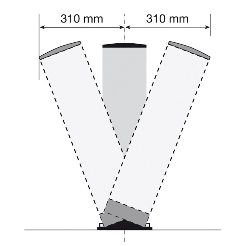 Poteau de protection flexible