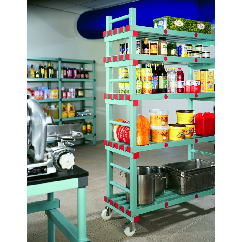 Rayonnage modulable en résine