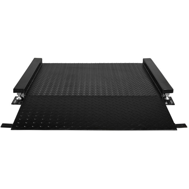 Balance plateforme au sol surbaissée en acier avec indicateur inox