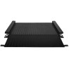Balance plateforme au sol surbaissée en acier avec indicateur inox