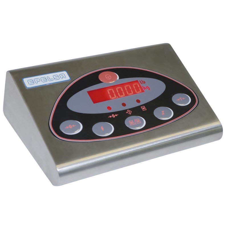 Balance plateforme au sol surbaissée en acier avec indicateur inox