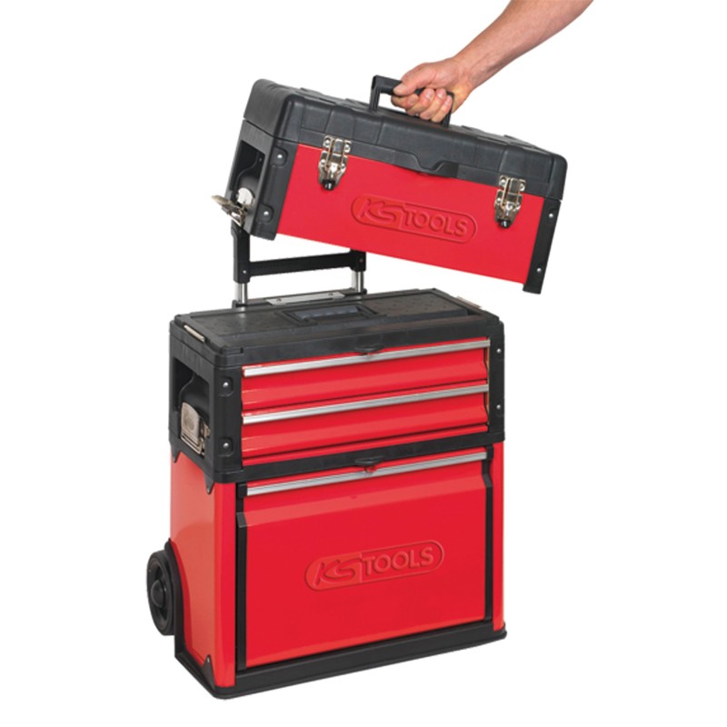 Servante mobile bi-matière
