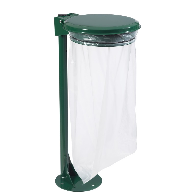 Support sac sur poteau - 110 L avec ou sans couvercle