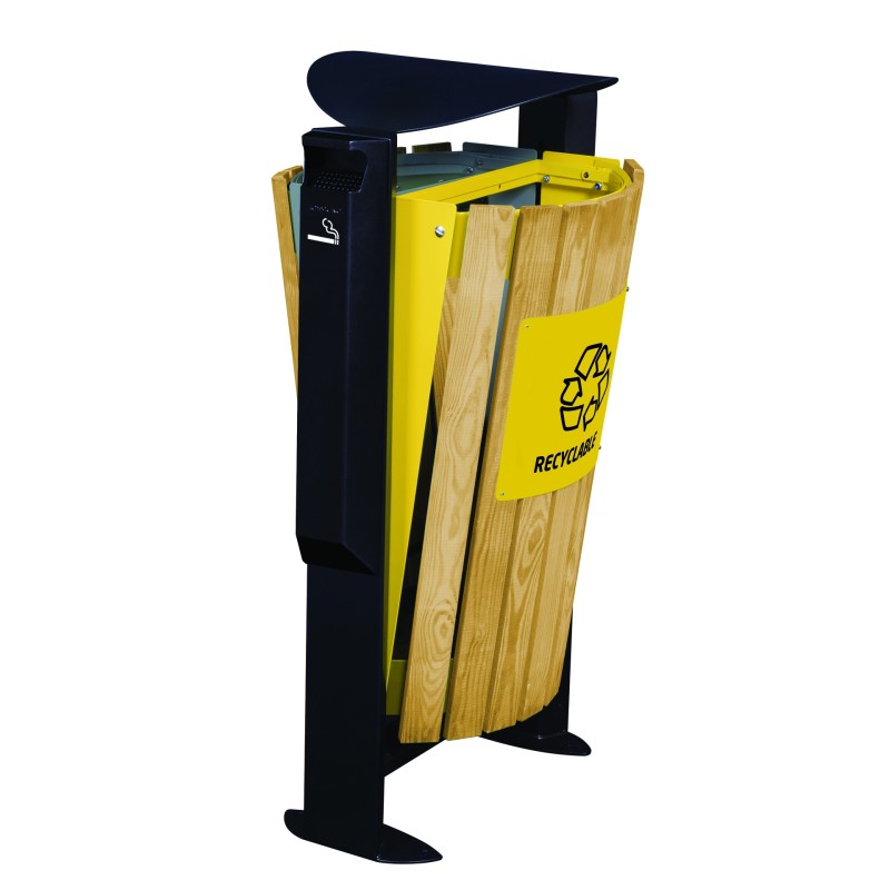 Corbeille bois Arkéa - 2 x 60 L