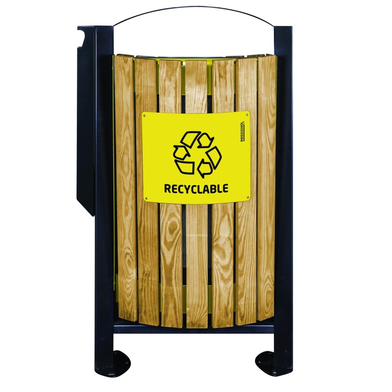 Corbeille bois Arkéa - 2 x 60 L