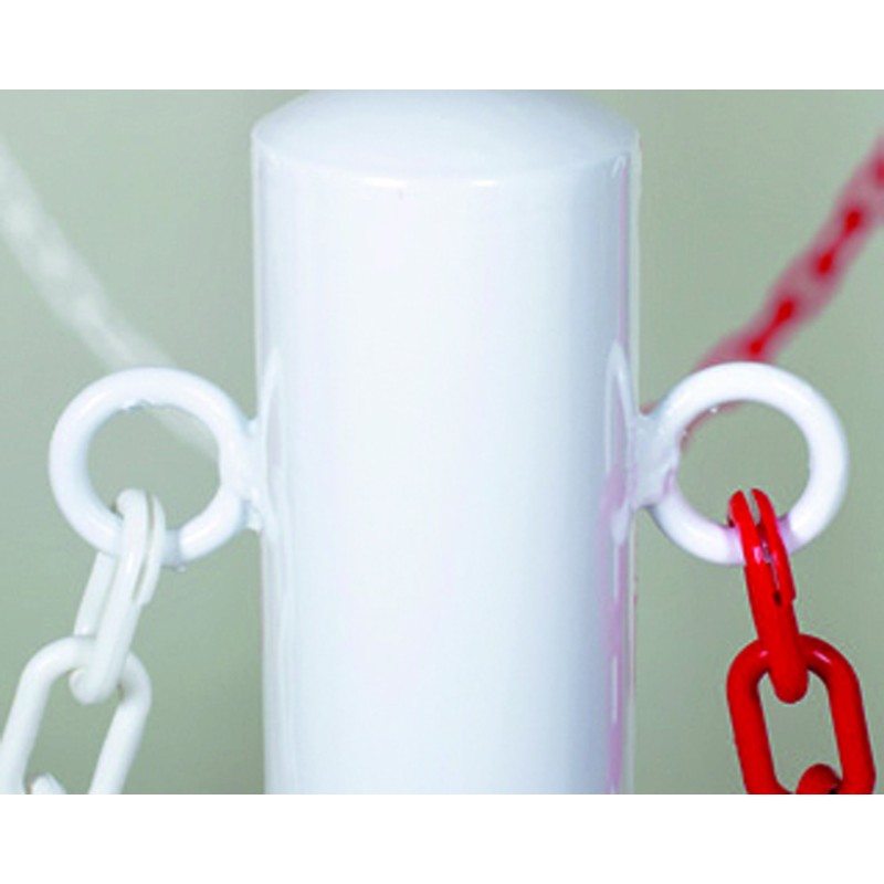 Chariot avec 6 poteaux sur socle + chaîne