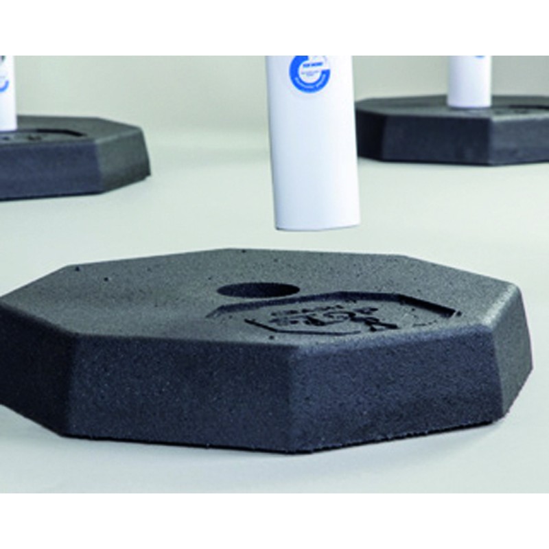 Chariot avec 6 poteaux sur socle + chaîne