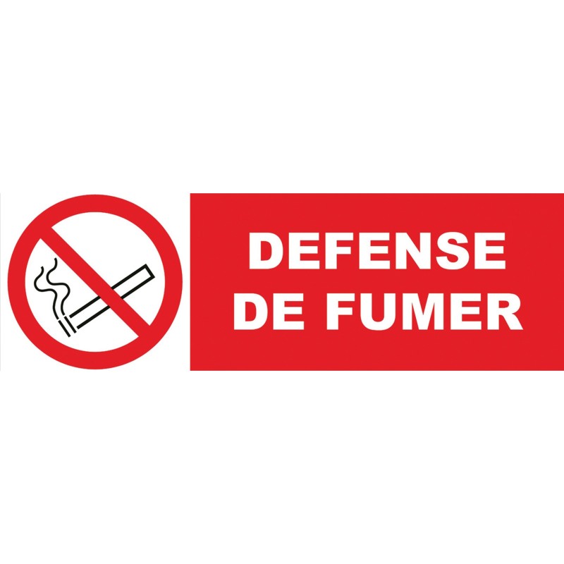 Panneau d'interdiction 450 x 150 mm