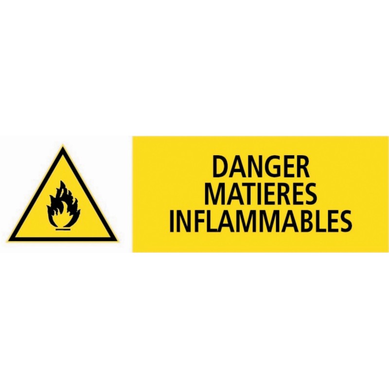Panneau d'avertissement danger 450 x 150 mm