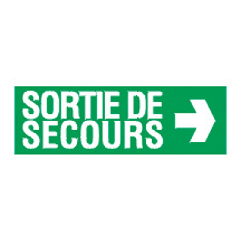 Panneau d’évacuation 330 x 120 mm