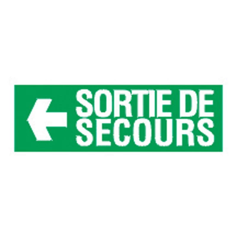 Panneau d’évacuation 330 x 120 mm