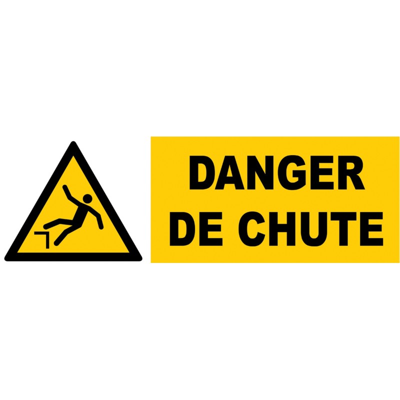 Panneau d'avertissement danger 450 x 150 mm