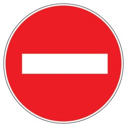 Panneau d'interdiction Ø...