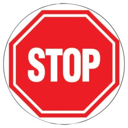 Panneau d'interdiction Ø...