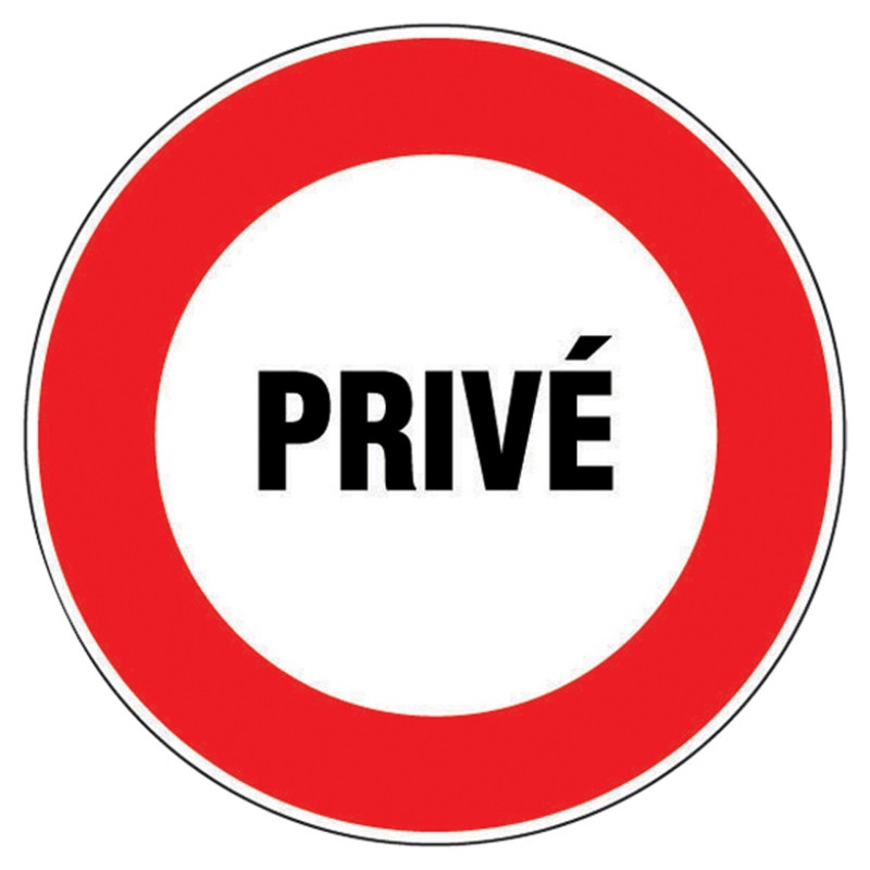 Panneau d'interdiction Ø 300 mm