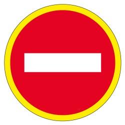 Panneau d'interdiction Ø...