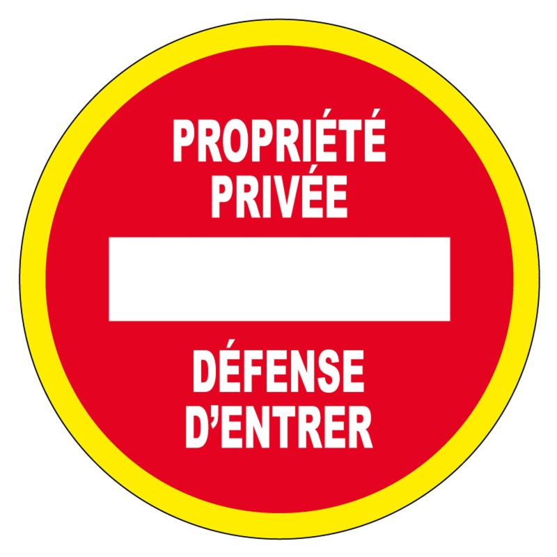 Panneau d'interdiction Ø 300 mm - Haute visibilité