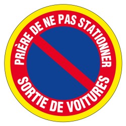 Panneau d'interdiction Ø...