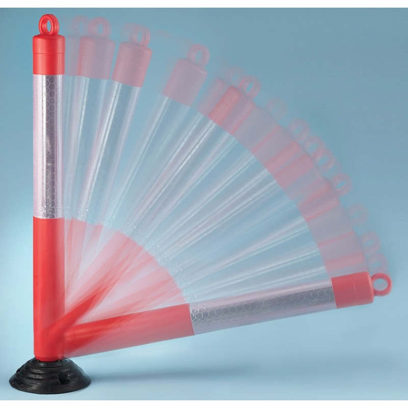 Poteau de signalisation flexible