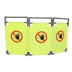 Barrière articulée portable