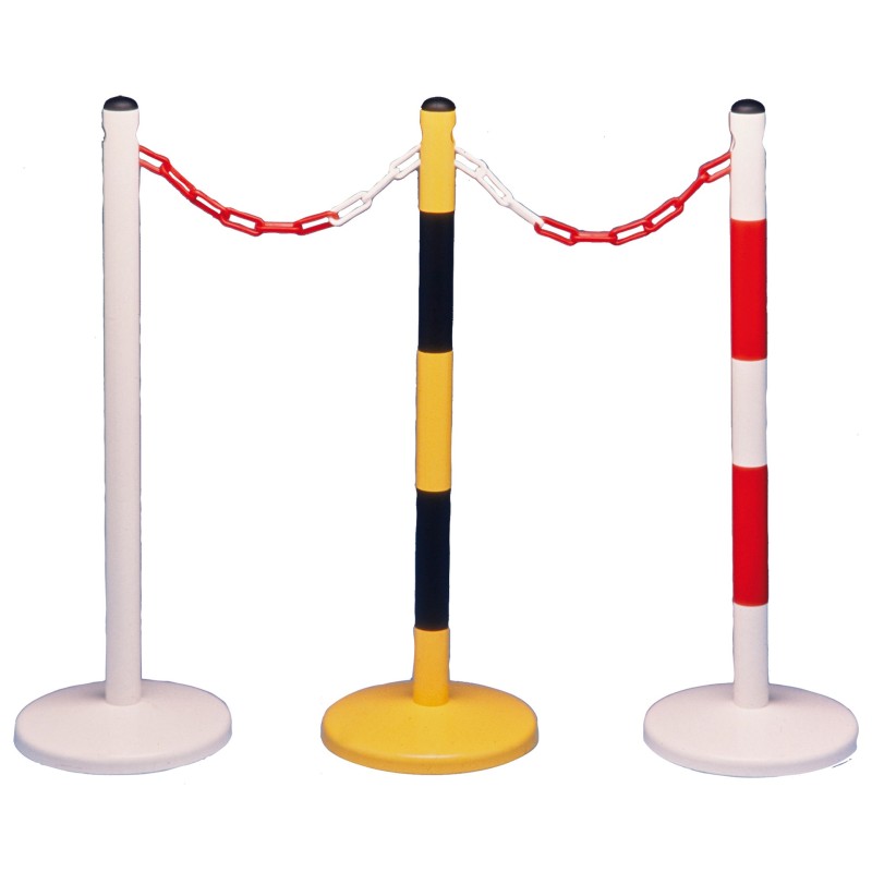 Poteau sur socle métal