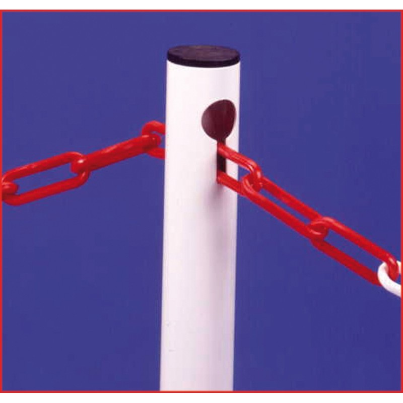 Poteau sur socle métal