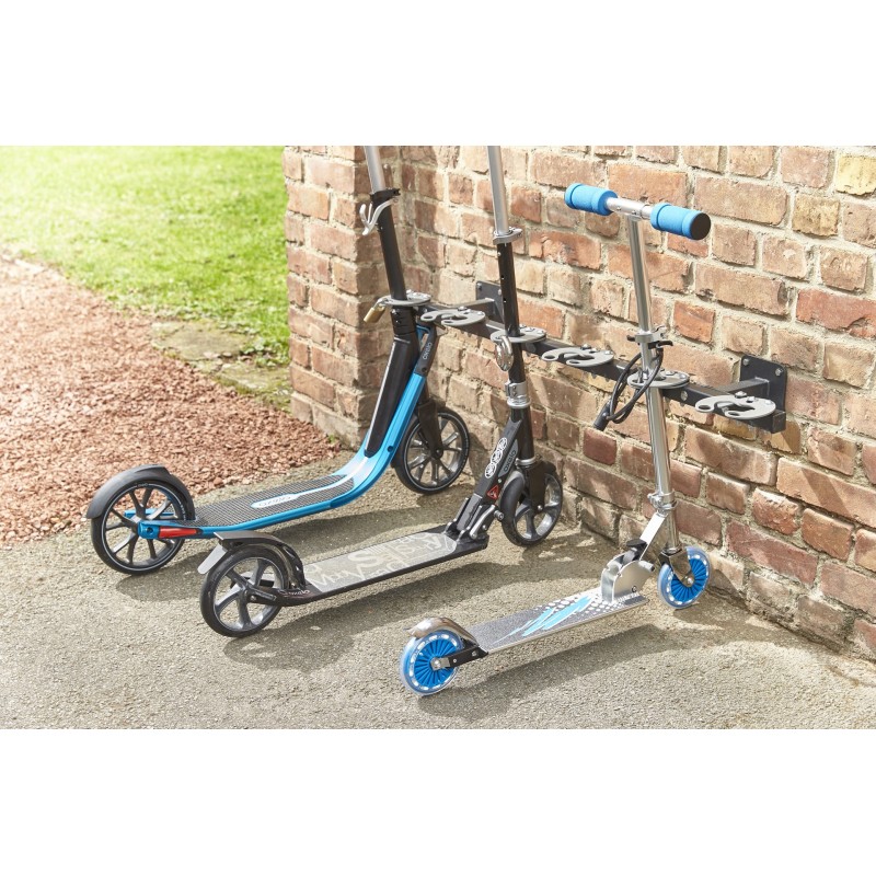 Support range trottinettes sur pieds