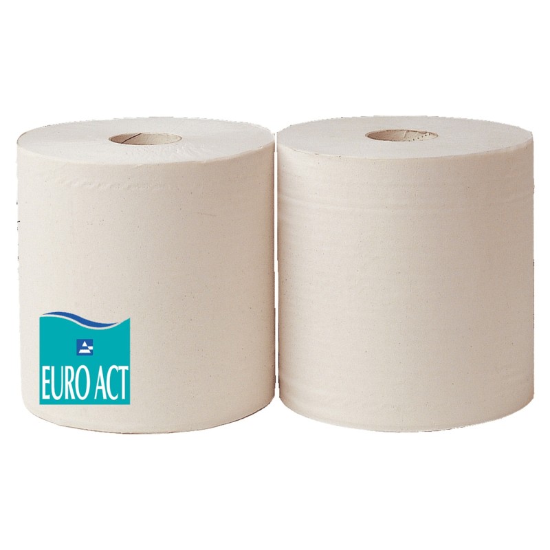 Bobine ouate blanche micro gaufré collé