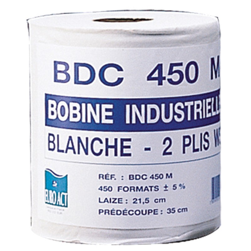 Bobine ouate blanche à dévidage central