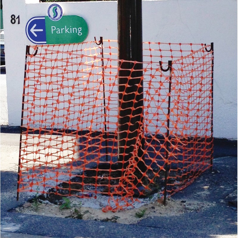 Barrière grillagée souple