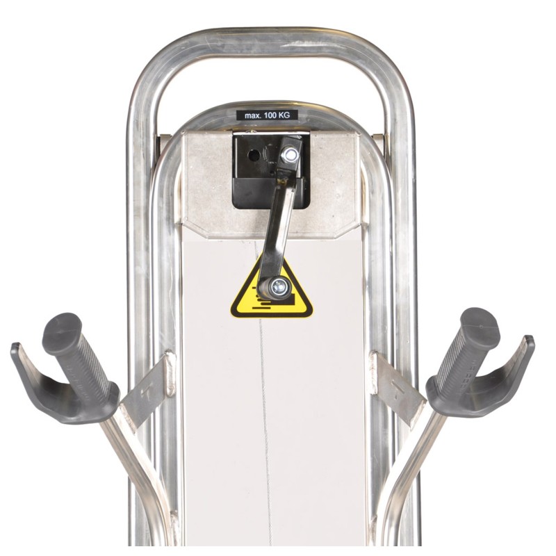Diable professionnel en aluminium, double bavette