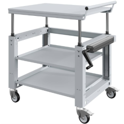 Chariot réglable par manivelle