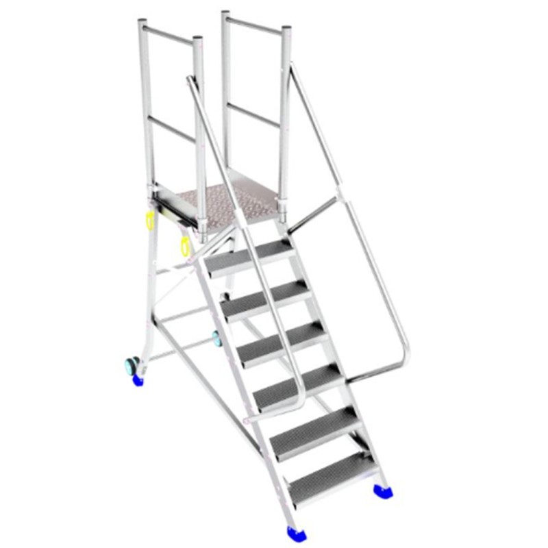Estrade aluminium pour accès frontal camion