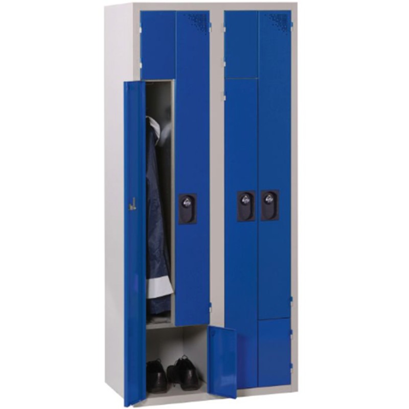 Vestiaire monobloc 2 en 1
