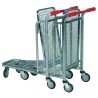 Chariot emboîtable 2 plateaux fil