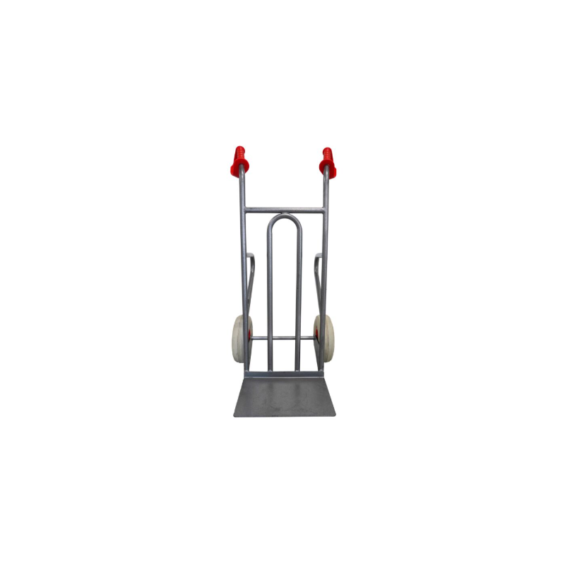 Diable acier poignée ouverte Caoutchouc Noir